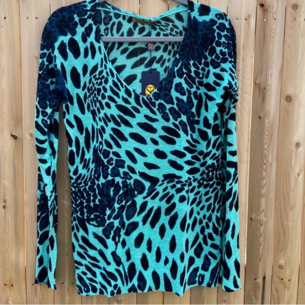NWT - Sunny Animal Print Long Sleeve Sweater
